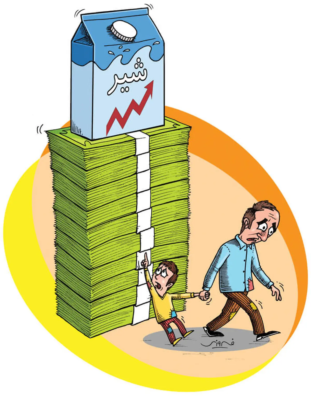 نداشتن توان خرید لبنیات در مردم / عکس