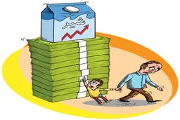 نداشتن توان خرید لبنیات در مردم / عکس