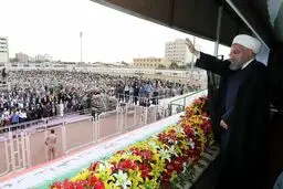 استقبال مردم بندرعباس از رئیس‌جمهور/تصاویر