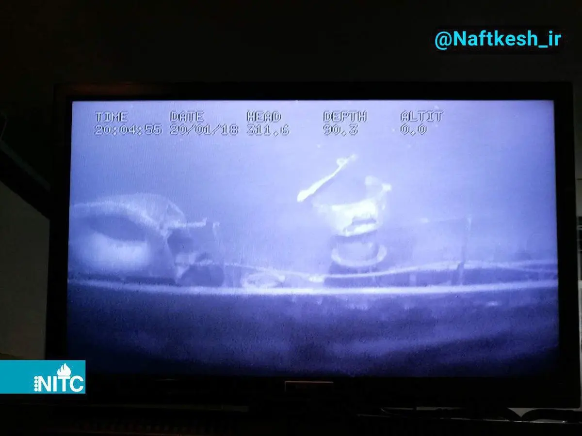 اولین تصاویر ارسالی ربات اعزامی به نفتكش سانچی