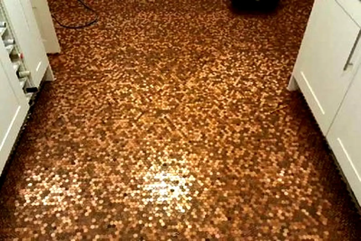 خانه ای با کفپوش سکه!/تصاویر