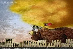 هجوم گرد و خاک به شهرها!/کاریکاتور