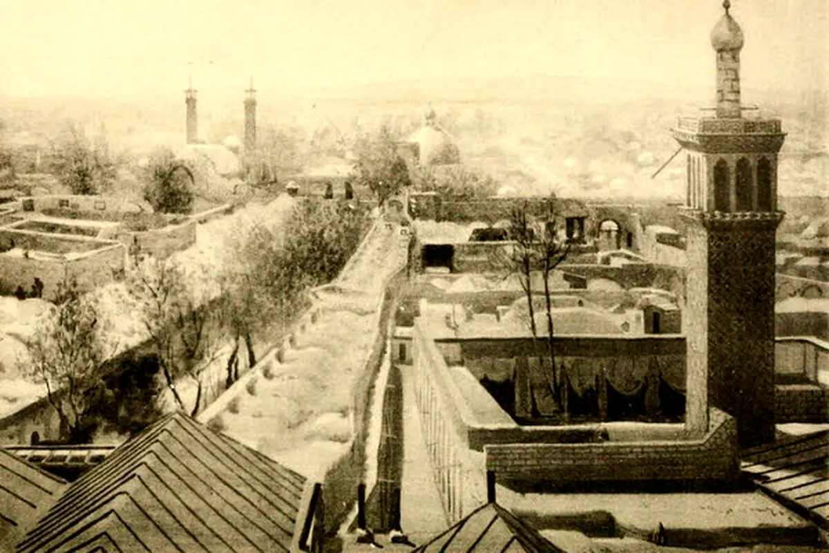 بازار تهران سال ۱۸۹۱/عکس