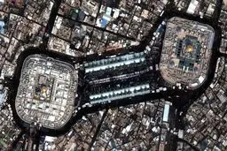 بین‌الحرمین را از یالا ببینید / عکس