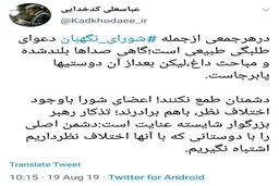 توئیت کدخدایی