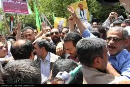 احمدی نژاد در راهپیمایی روز قدس/عکس