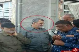 فرمانده نیروی زمینی سپاه و سردار سلیمانی در فلوجه/ عکس