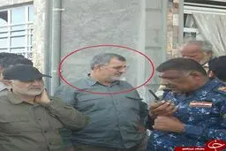 فرمانده نیروی زمینی سپاه و سردار سلیمانی در فلوجه/ عکس