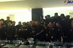 شب شاد اردوی تیم ملی به مناسبت تولد رامین رضاییان/عکس