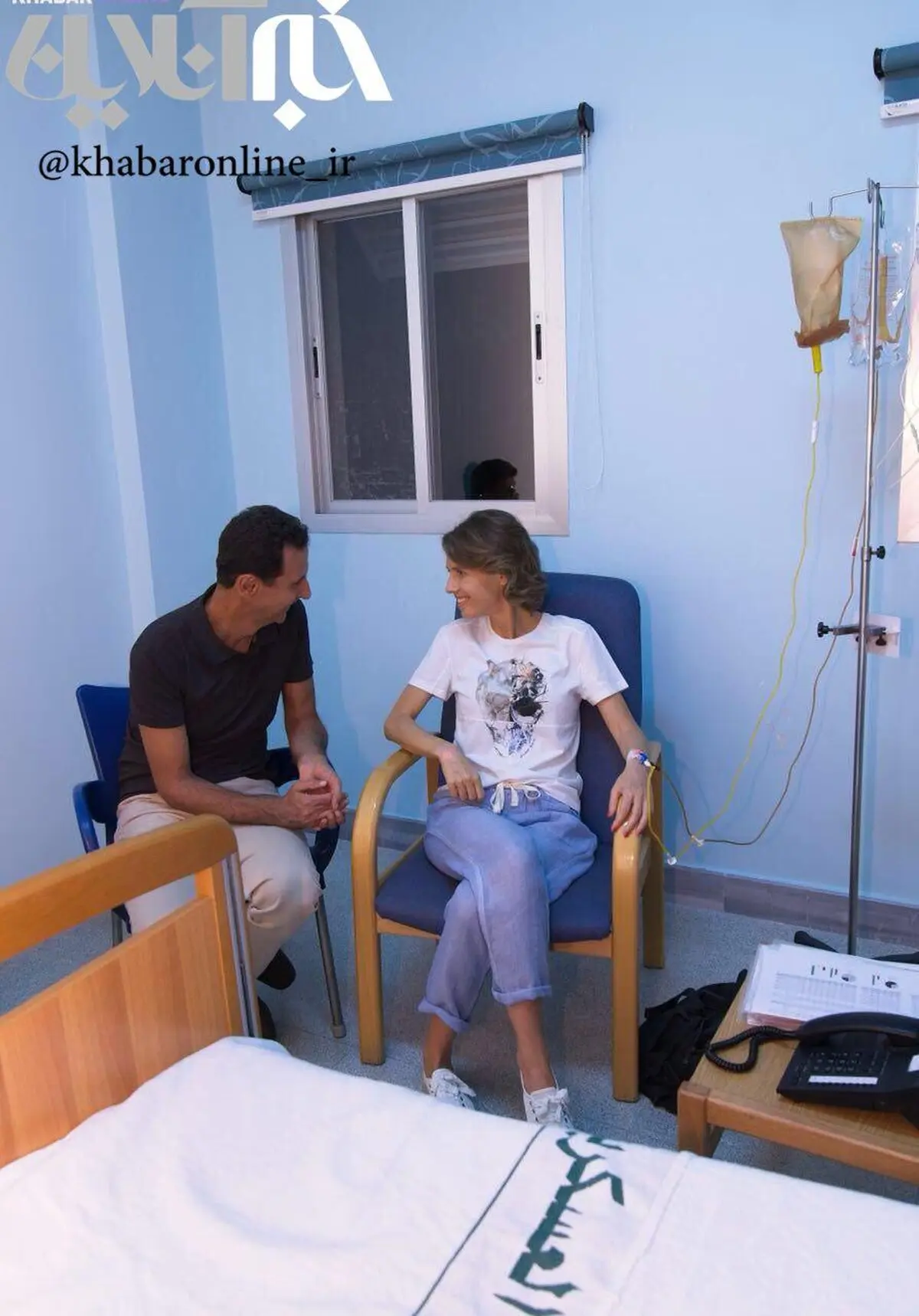 همسر بشار اسد در بیمارستان/عکس