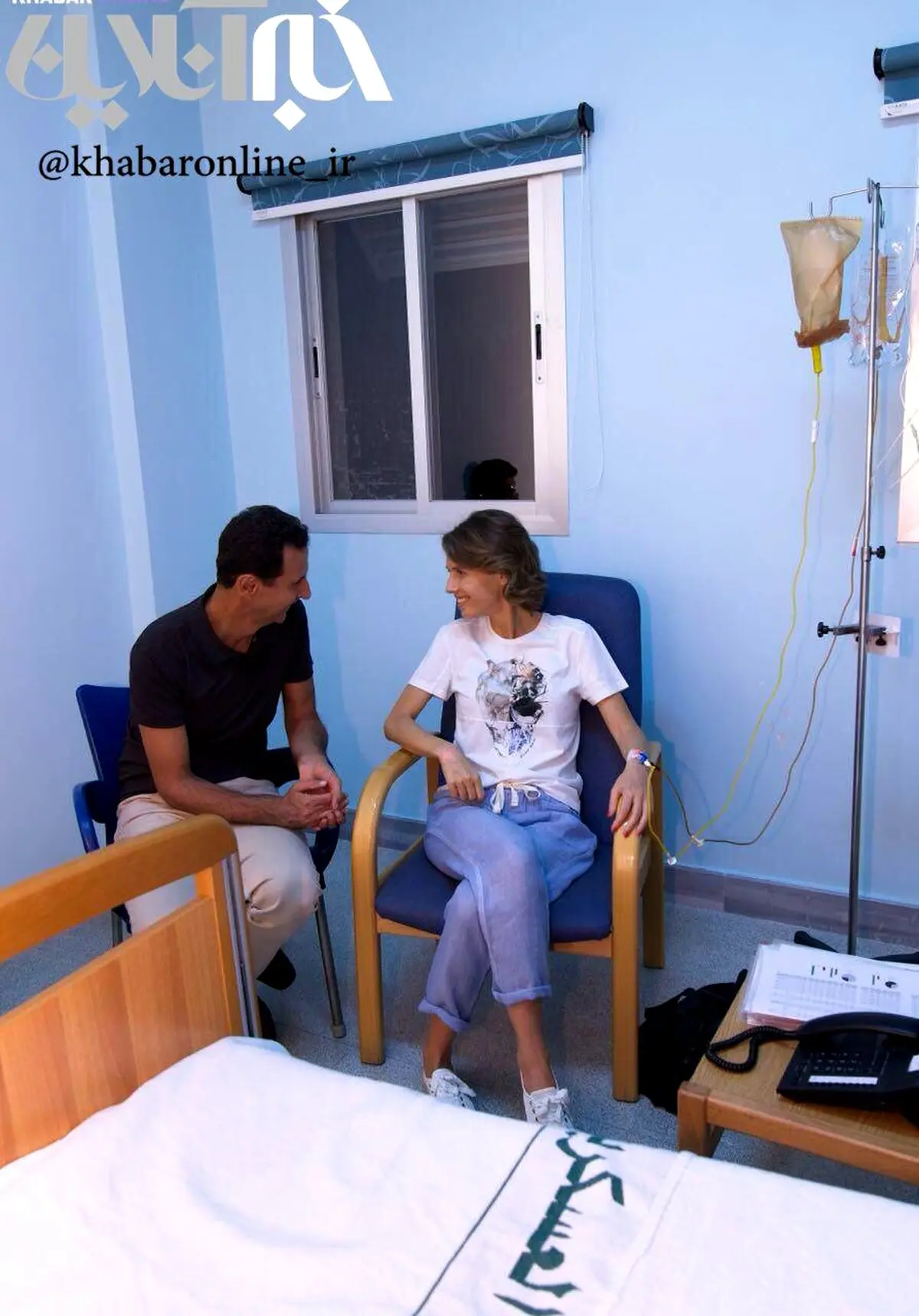 همسر بشار اسد در بیمارستان/عکس