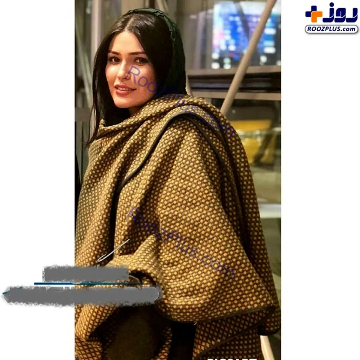 مدل عجیب و غریب پالتوی خانم بازیگر/عکس