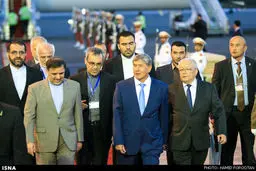 ورود رییس جمهوری قرقیزستان به تهران/تصاویر