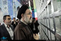 حضور سید محمد خاتمی در حرم امام / تصاویر