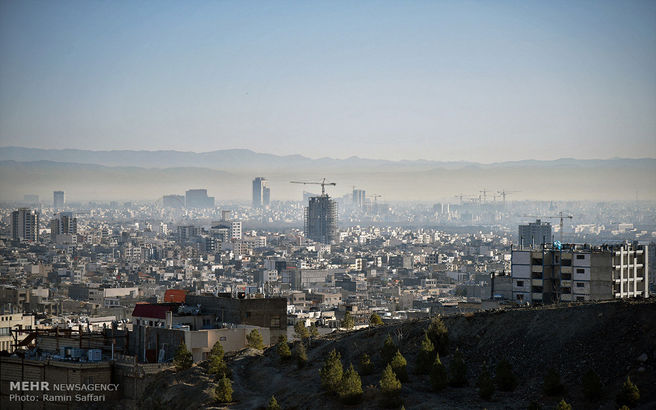 مشهد غرق در دود و آلودگی/تصاویر