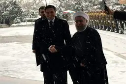 استقبال رسمی روحانی از همتای اروپایی اش/عکس