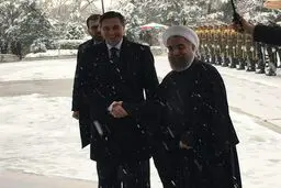 استقبال رسمی روحانی از همتای اروپایی اش/عکس