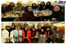 دورهمی بازیگران در رستوران لاله اسکندری/عکس
