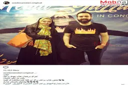 تیپ آزاده نامداری در کنسرت مهدی یراحی/ عکس