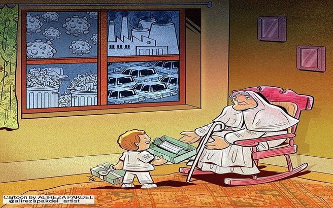 این هدیه این روزها خیلی به درد میخوره! + کاریکاتور