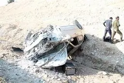 تصاویری از واژگونی مرگبار ماکسیما در بزرگراه پردیس- تهران