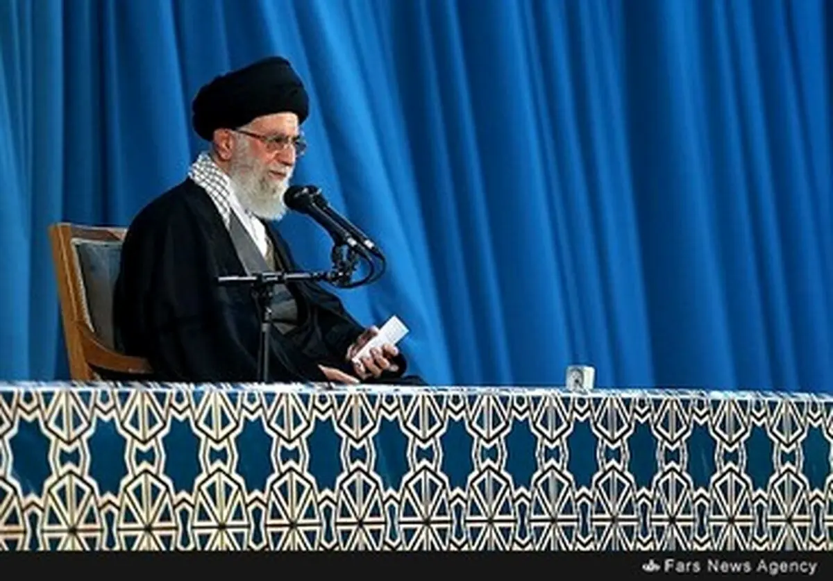 سخنرانی رهبر معظم انقلاب در حرم مطهر رضوی/تصاویر