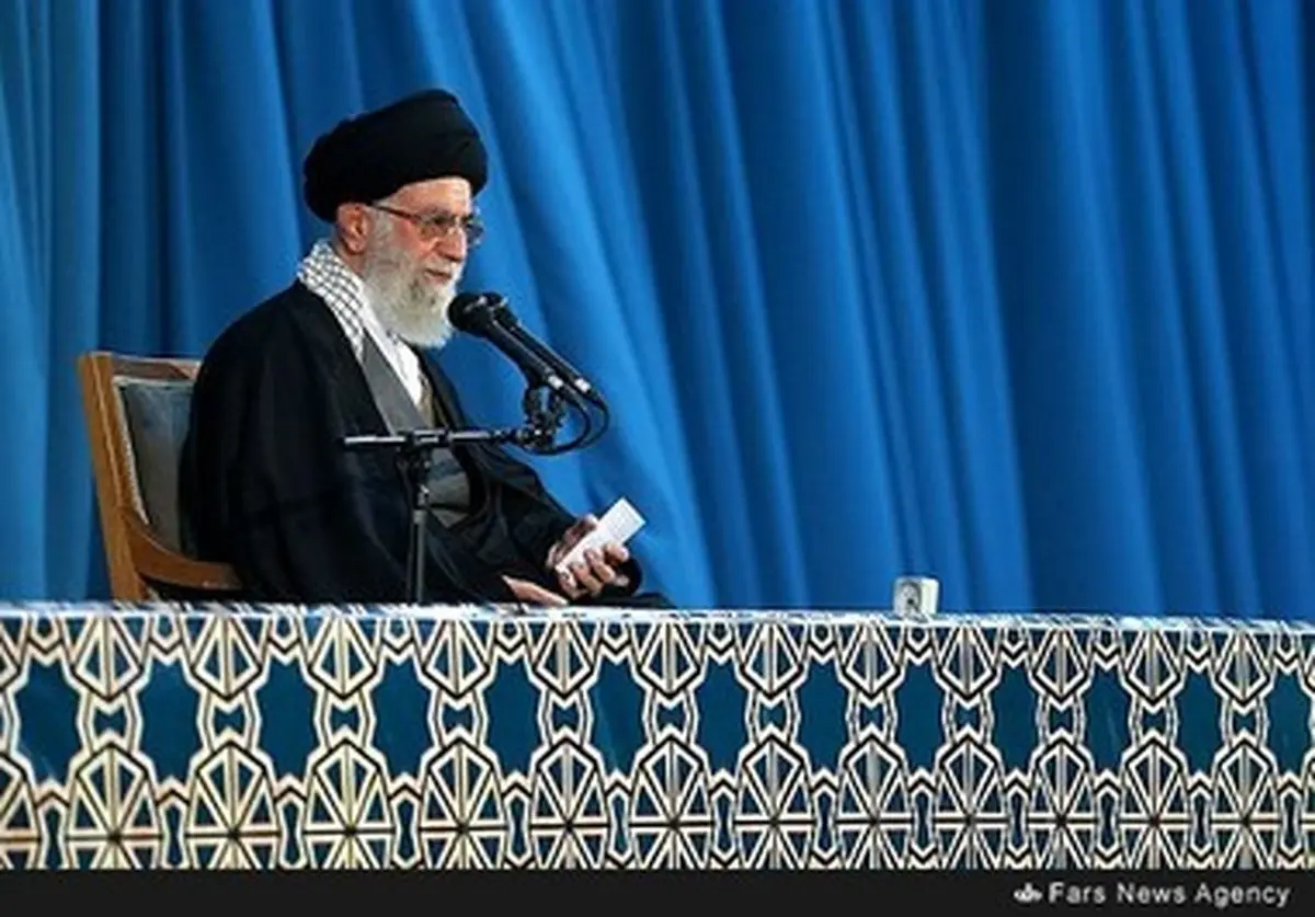 سخنرانی رهبر معظم انقلاب در حرم مطهر رضوی/تصاویر