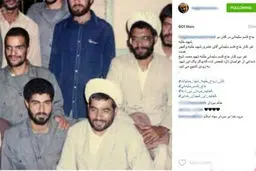 سردار سلیمانی در کنار شهید غواص/عکس