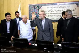دیدار سفرای کشورهای اسلامی با رئیس مجلس شورای اسلامی/تصاویر