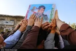 تشییع سردار شهید هادی کجباف در اهواز/تصاویر