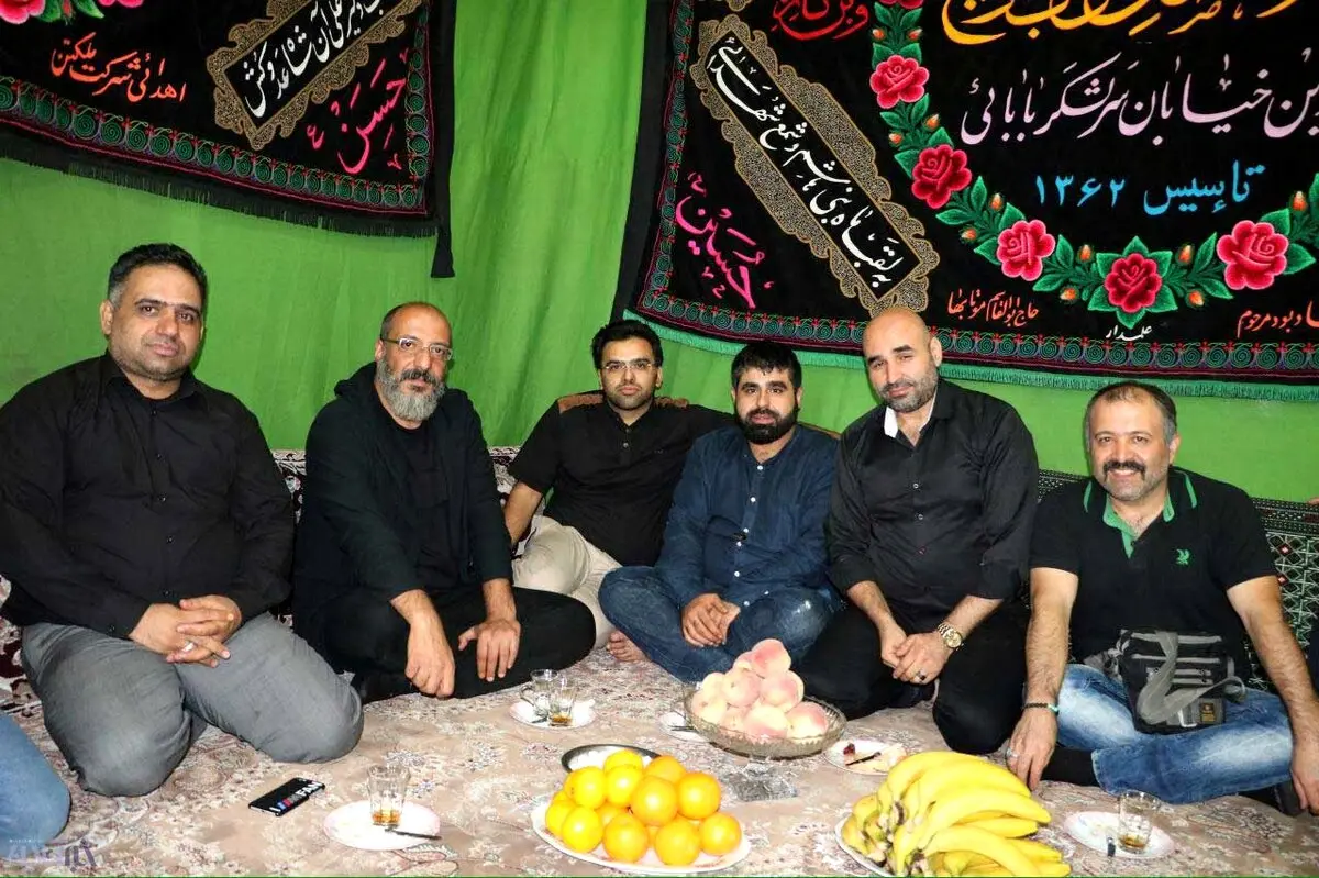 عزاداری بازیگران مشهور تلویزیون در قزوین/عکس