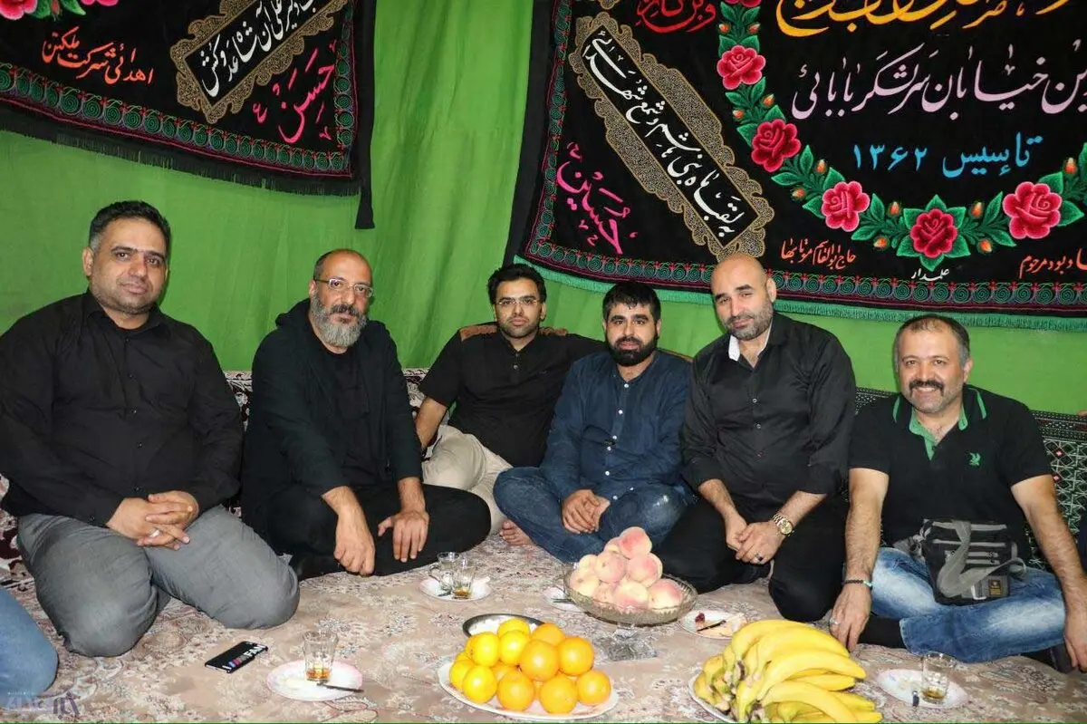 عزاداری بازیگران مشهور تلویزیون در قزوین/عکس