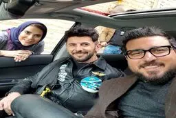 سلفی محسن کیایی به همراه امین حیایی و سحر دولتشاهی/عکس