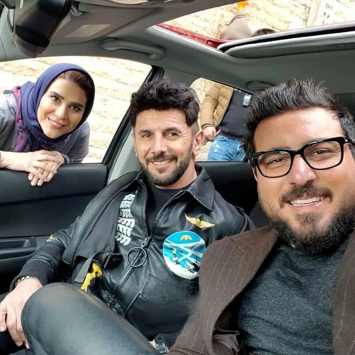 سلفی محسن کیایی به همراه امین حیایی و سحر دولتشاهی/عکس