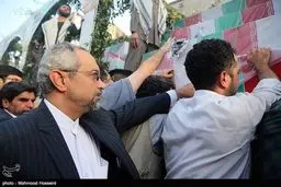 تصاویر مسئولین و چهره ها در مراسم تشییع پیکر شهدای غواص