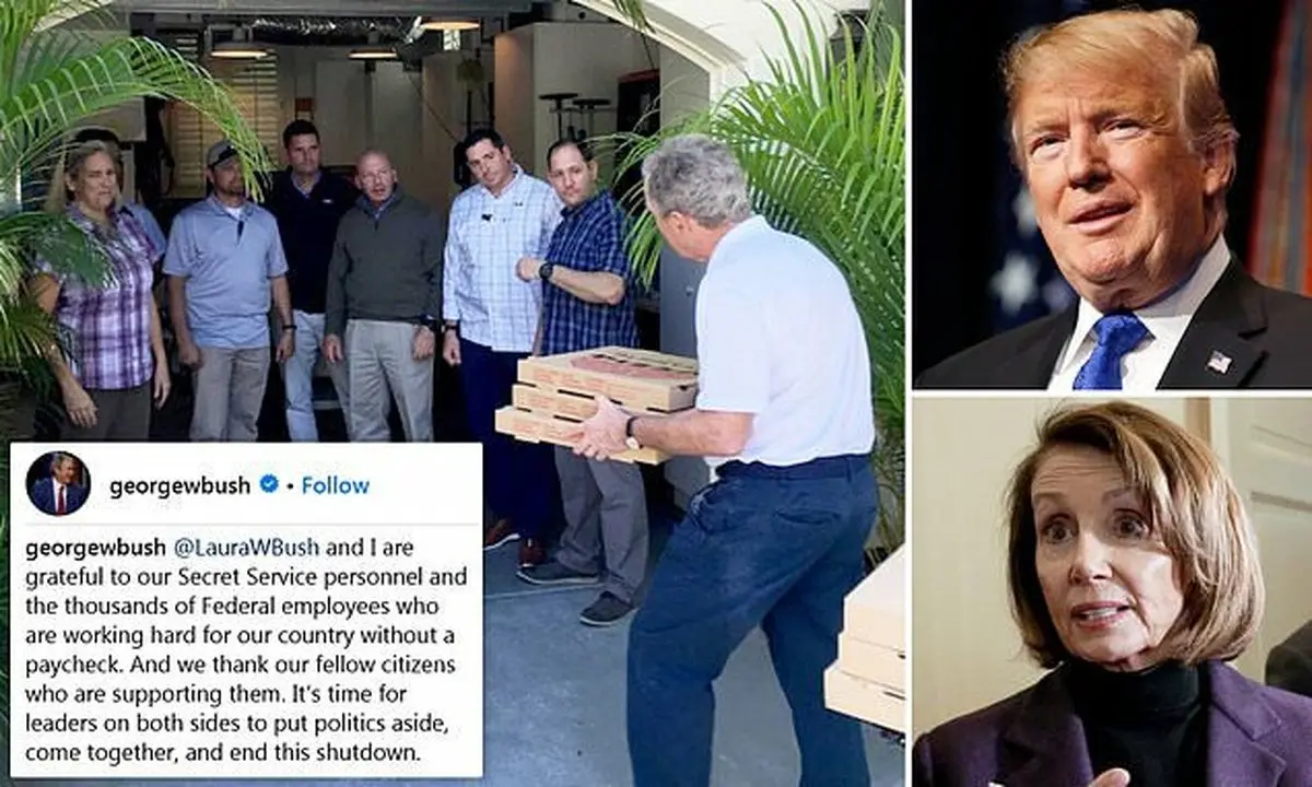 اعتراض پیتزایی جورج بوش! + عکس