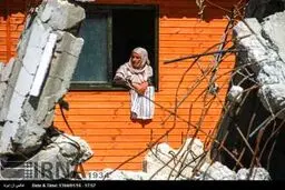 روایتی تصویری از زندگی مردم غزه در خانه های چوبی