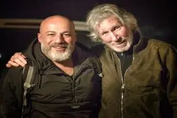 بازیگر مشهور در کنار خواننده پینک فلوید + عکس