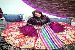 نسیم نهالی همسر محسن فروزان با لباس محلی! عکس