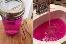 آب یک شهر در کانادا صورتی‌رنگ شد +عکس