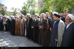 پیکر شهید امیر عبداللهیان در حرم حضرت عبدالعظیم آرام گرفت