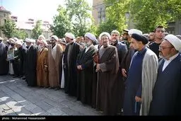 پیکر شهید امیر عبداللهیان در حرم حضرت عبدالعظیم آرام گرفت