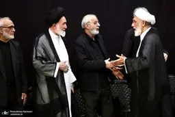 حجت الاسلام پورمحمدی در مراسم یادبود شهدای خانواده رهبر معظم انقلاب + عکس