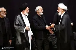 حجت الاسلام پورمحمدی در مراسم یادبود شهدای خانواده رهبر معظم انقلاب + عکس