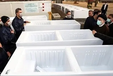 رئیسی در یخچال سازی