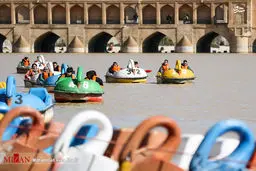 تصاویر شادی آور از جریان آب در زاینده‌ رود