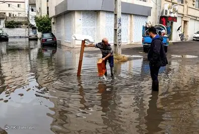 سیلاب در رشت