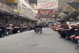 عزاداری بازاریان تهران در روز شهادت امام سجاد(ع)