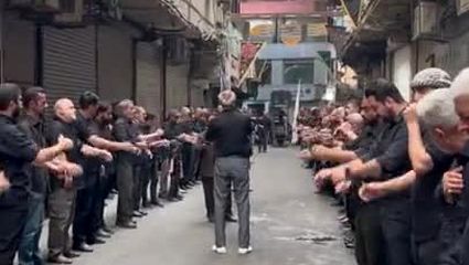 عزاداری بازاریان تهران در روز شهادت امام سجاد(ع)
