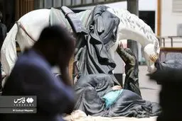 تصاویر رونمایی از سازه حجمی عصر عاشورا